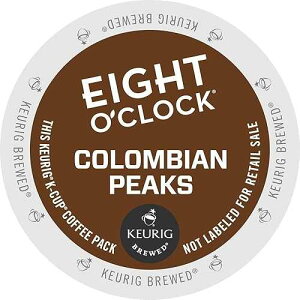 Eight O'Clock Coffee 100% �R�����r�A K �J�b�v - 144 �{�b�N�X Eight O'Clock Coffee Eight O Clock, Colombian Peaks, Single-Serve Keurig K-Cup Pods, Medium Roast Coffee, 144 Count (6 Boxes of 24 Pods)