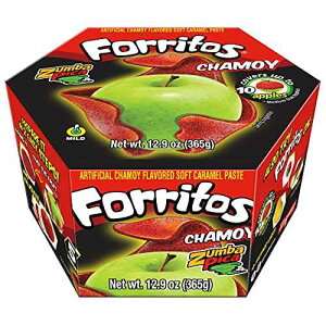 Zumba Pica Forritos Chamoy - Chamoy Flavor Soft Caramel Paste for Apples - Chamoy Paste to Cover Apples - Chamoy Mexican Candy - Caramel Apple Wraps - Forritos Chamoy para Manzanas (5 Count)
