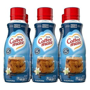Coffee Mate French Vanilla Flavored Coffee Creamer, Shelf Stable, Non-Dairy, Gluten-Free, 6-Pack, 192 Total Servings, 16 Fl Oz Per Bottle