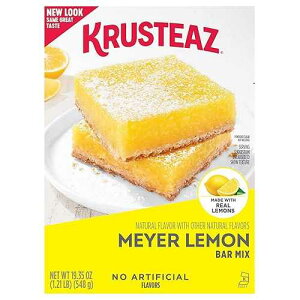 Krusteaz Meyer �������o�[�~�b�N�X�A�{���̃������ō���A�l�H�����͊܂܂�Ă��܂���A�R�[�V���[�A�ȒP��4�X�e�b�v�ō��A19.35�I���X���i3���p�b�N�j Krusteaz Meyer Lemon Bar Mix, 19.35 - Ounce Box