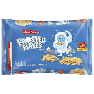 ? ??? ????? ????, 850g Malt-O-Meal Frosted Flakes Breakfast Cereal, Family Size, 30 oz Resealable Bulk Bag