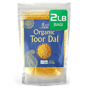 Jiva Organic Toor Dal Kori�AUnoily�AMadhi 2�|���h�o�b�O - �C���h�̕����s�W�����G���h�E - ���`�q�g�݊����A�r�[�K�� Jiva Organics Jiva Organic Toor Dal Kori, Unoily, Madhi 2 Pound Bag - Indian Split Pigeon Peas - Non-GMO,
