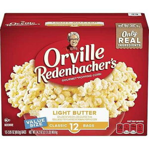 Orville Redenbacher's Light Butter Microwave Popcorn, 2.85 oz Classic Bag, 12 ct, 34.2 oz