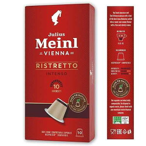 Julius Meinl - �l�X�v���b�\�݊� - �J�v�Z�� Ristretto Intenso - 10 x 5.3g Julius Meinl - Nespresso compatible - Capsules Ristretto Intenso - 10 x 5.3g