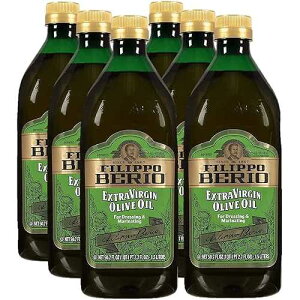 �t�B���b�| �x���I �G�N�X�g���o�[�W�� �I���[�u�I�C���A50.7 �I���X�A6 �p�b�N Filippo Berio Extra Virgin Olive Oil, 50.7 Ounce rPET Bottle (Pack of 6)