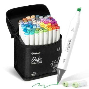 Ohuhu ??? ?? - AP ?? 60? ?? ? ?? ?? ?? (???? ?? ?? ?????) - ? ? ?? ?? ? - ?? ?? - Ohuhu ?? ??? ??? Ohuhu Alcohol Markers - AP Certificated 60-color Double Tipped Art