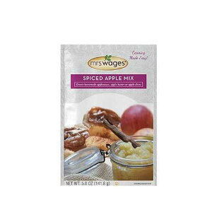 Mrs. Wages Spiced Apple Mix | Easy-To Use | Spiced Seasoning Mix | Simple Canning | Fresh Tasting Pie Filling | Variety of Uses | 5.0 oz packet (Value Pack of 12)