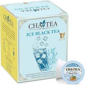 Cha4Tea 36-Count Premium Ice Black Tea K-Cups, Unsweetened Brew Over Ice Tea Pods Compatible with Keurig 2.0, Bold & Full-Bodied Single Serve Tea