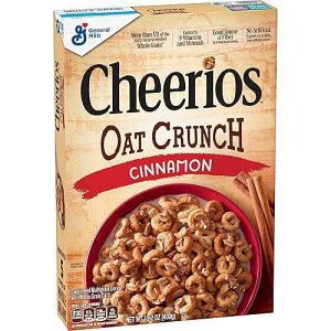 Cheerios �V�i���� �I�[�c �N�����` �u���b�N�t�@�X�g �V���A���A15.2 �I���X Cheerios Cinnamon Oat Crunch Breakfast Cereal, 15.2 oz