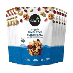 ELAN Organic Wonder Trail Mix 8 Pack, 42.4 Oz, A mix of chocolate, raisins, cranberries, pumpkin seeds, almonds