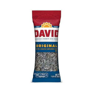 DAVID Roasted and Salted Sunflower Seeds, Original Flavor, 1.625oz.