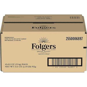 Folgers Special Roast Medium Roast Ground Coffee, 0.8 Ounce (Pack of 42)