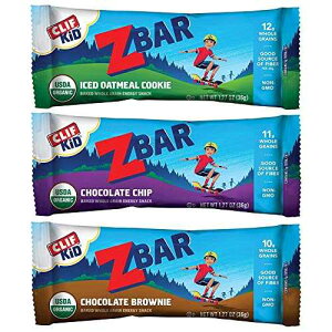 �o���N�X�i�b�N�o�[ (�N���t�L�b�h Z �o�[�A�o���G�e�B�A36 �p�b�N) Westwood Products Clif Kid Organic Z Bar, Variety, 1.27 Ounce, 36 Count