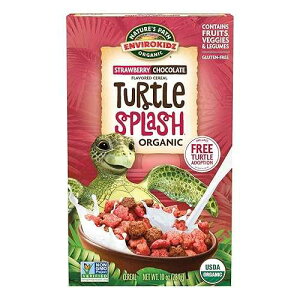 Nature's Path Envirokiz �I�[�K�j�b�N �^�[�g�� �X�v���b�V�� �V���A���A12 �� EnviroKidz Organic Turtle Splash Cereal, 10 oz (Pack of 12), Strawberry & Chocolate, Gluten Free, Non-GMO, Fair Trade, by Nature's Path