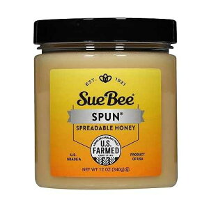 �X�[�r�[ �X�p�� �N���[�o�[ �n�j�[ 12 �I���X Sue Bee Premium Spun Honey, Pure Honey, Product of USA, US Grade A, Whipped Honey, 12 Ounce (Pack of 1)