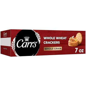 Carr's, Whole Wheat Crackers, Non-GMO Project Verified, Baked with 100% Whole Grain, 7oz Box