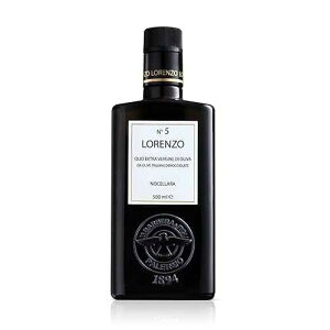 Barbera Lorenzo No. 5 Extra Virgin Olive Oil, 16.9 oz Cold Extracted Sicilian EVOO Fruity & Soft Nocellara del Belice Olive Flavor Fresh Harvest Imported Olive Oil from Italy