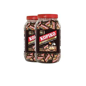 Kopiko Cappuccino Candy - Your Take-Out Pocket Coffee for Every Occasion - Hard Candy Made from Indonesia's Finest Coffee Beans - Contains Real Extract for Better Taste (2-Pack, 28.2oz Each)