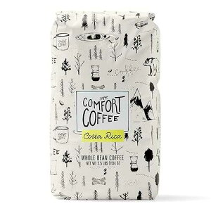 Mt. Comfort Coffee Costa Rica Medium Roast, 2.5lb - Sourced From Local, Costa Rican Coffee Farms - Roasted Whole Bean
