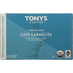Tony's Coffee Cafe Carmelita Medium Roast Coffee Single Serve Capsules, 10 ct