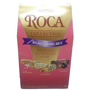 28�I���XROCA�R���N�V�����A�A�[�����h�A�_�[�N�A�V�[�\���g�L�������� Brown & Haley 28 oz ROCA Collection, Almond, Dark, Sea Salt Caramel
