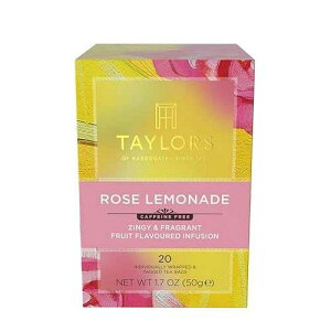 Taylors of Harrogate Rose Lemonade Infusion Individually Wrapped Bags, 20 Count (Pack of 6), Zingy, Refreshing and Fragrant, Caffeine-Free, Enjoy Hot or Iced, 120 Teabags Total