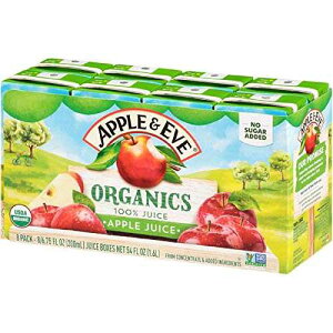 Apple & Eve Organics, �A�b�v���W���[�X�A6.75�t�ʃI���X�A8�{ Apple & Eve Organics, Apple Juice, 6.75 Fluid-oz, 8 Count