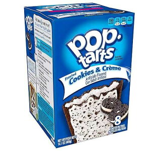Pop-Tarts Breakfast Toaster Pastries, Frosted Cookies and Creme Flavored, Bulk Size, 96 Count (Pack of 12, 14.1 oz Boxes) Pop-Tarts Breakfast Toaster Pastries, Frosted Cookies and Cr me Flavored, Bulk Size, 96 Cou