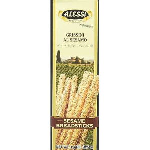 Alessi �Z�T�~ �u���b�h�X�e�B�b�N - 4.4 �I���X Alessi Sesame Breadsticks - 4.4 oz