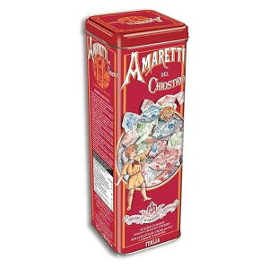 Chiostro di Saronno Amaretti Del Chiostro, Amaretti Di Saronno Crunchy Italian Cookies Tall Tin, 6.17 oz