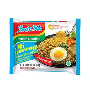 �C���h�~�[�~�[�S�����Ă����΁A�o�[�x�L���[�`�L���A3�I���X�i30�p�b�N�j Indomie Indo Mie Mi Goreng Fried Noodles, Barbeque Chicken, 3 Ounce (Pack of 30)