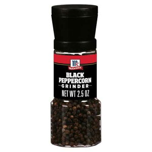 McCormick Black Peppercorn Grinder, For Freshly Ground Pepper While Cooking & Tableside, 2.5 oz
