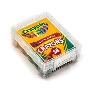 Unknown NNK Advantus Craft Crayola & Advantus Crayola Crayons 24 Count with Clear Super Stacker Plastic Crayon Box (Bundle)