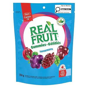 ?? ????? ????? ??, 350g (??? ??) Real Fruit Gummies Dare RealFruit Superfruits Gummies, 350g/12.34oz., (Imported from Canada)