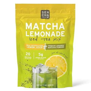 SEN CHA Naturals Instant Matcha Lemonade Tea Mix / Authentic Japanese Green Tea Powder & Real Crystallized Lemon Juice, 7 oz (Pack of 1) SENCHA NATURALS SEN CHA Naturals Instant Matcha Lemonade Tea Mix / Authentic J
