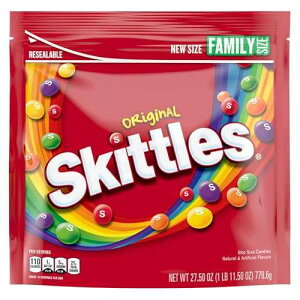 SKITTLES Original Chewy Candy Bulk Pack, Family Size Candy, 27.5 oz Bag (Pack of 6), Box