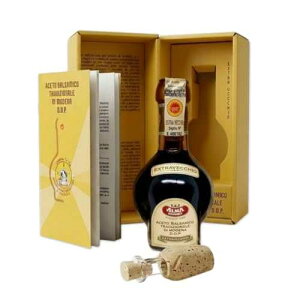 Alma Gourmet 25 Year Aged Extravecchio Traditional Balsamic Vinegar of Modena D.O.P. - 3.4 fl oz (100ml) - Authentic Aceto Balsamico Tradizionale - Glass Pouring Doser & Recipe Booklet Included - Imported from Ital