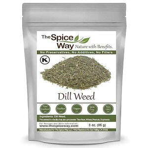 The Spice Way Dill Weed - seeds for pickling, vegetables, pasta, salads and soups. 3 oz
