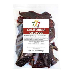 Generic 4oz California Dried Whole Chile Peppers, Anaheim Chili Seco Pods for Authentic Mexican Food