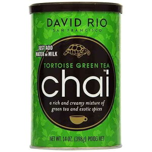 14 Ounce (Pack of 1), Tortoise Green Tea, David Rio Chai Mix, Tortoise Green Tea, 14 Ounce