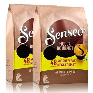 Senseo Mocca Gourmet Light Roast Coffee Pods ? 96 Count (2 Packs) ? Silky & Smooth Flavor with Rich Crema ? Single-Serve Coffee Pads Compatible with Senseo & PeleCom Machines ? Imported from the Netherlands
