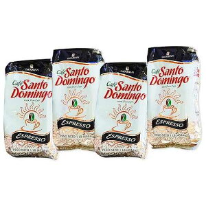 Cafe Santo Domingo Santo Domingo Espresso - Ground Dominican Coffee 4 Bags / Pounds Pack