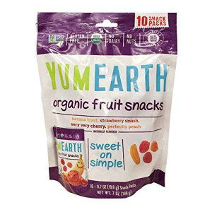 YummyEarth �I�[�K�j�b�N �t���[�c �X�i�b�N�A6.2 �I���X (�p�b�P�[�W�͈قȂ�ꍇ������܂�) YumEarth YummyEarth Organic Fruit Snacks, 6.2 oz ( Packaging May Vary )