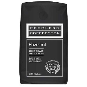 32�I���X �w�[�[���i�b�c�A�z�[���r�[���R�[�q�[�A�~�f�B�A�����[�X�g�APeerless Coffee & Tea (1�p�b�N) 32oz Hazelnut, Whole Bean Coffee, Medium Roast, by Peerless Coffee & Tea (Pack of 1)