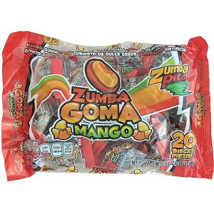 ZUMBA PICA ZUMBA GOMA MANGO �o�b�O (20 ������) ZUMBA PICA ZUMBA GOMA MANGO Bag ( 20 in a Pack )