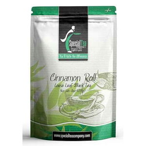 �X�y�V�����e�B�[���[�Y���[�t�g���A�V�i�������[���A8�I���X Special Tea Loose Leaf Black Tea, Cinnamon Roll, 8 Ounce