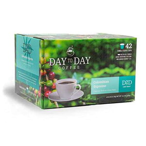 Day To Day Coffee Day To Day 42-Count Colombian Supreme Light Roast Single Serve Coffee Pods for K-Cup Keurig Brewers
