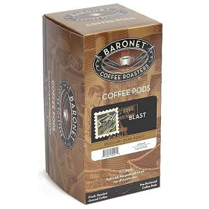 Baronet Coffee Blast Coffee Pods Bag - Regular, Dark Roast - 3 Boxes of 16 Single Serve Pods - 48 Count, 12 Grams - Individually Wrapped for Freshness - Rich, Traditional Flavor