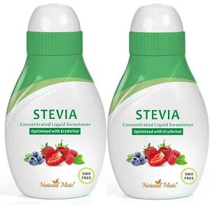 �X�e�r�A�Z�k�t�̊Ö��� (�G���X���g�[���ōœK��) 1.33 FL OZ (37 mL) ? 2 �p�b�N Natural Mate Stevia Concentrated Liquid Sweetener (Optimized with Erythritol) 1.33 FL OZ (37 mL) ? 2 Pack