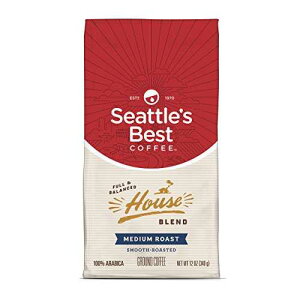 Seattle's Best Coffee House Blend �~�f�B�A�����[�X�g�O���E���h�R�[�q�[�A12�I���X (1�p�b�N) Seattle's Best Coffee House Blend Medium Roast Ground Coffee, 12 Ounce (Pack of 1)
